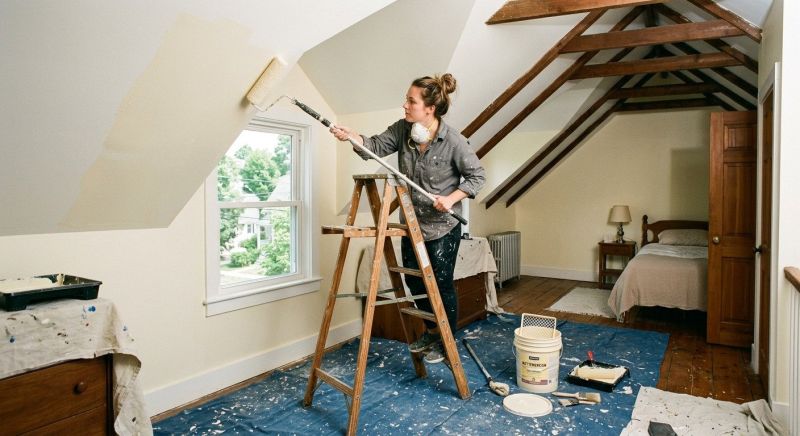 Attic Painting in Kansas City, KS