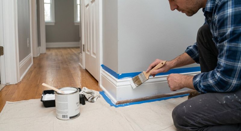 Interior Trim Staining in Wilmington, NC