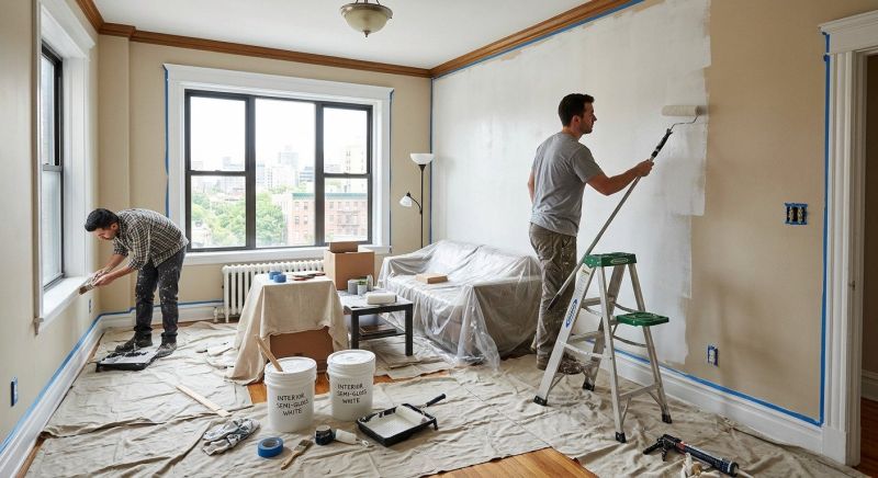 Townhouse Interior Painting in Wilmington, NC